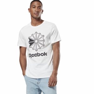 Reebok Classic Big Logo T Shirt Herren - Weiß - DE 127-YFA